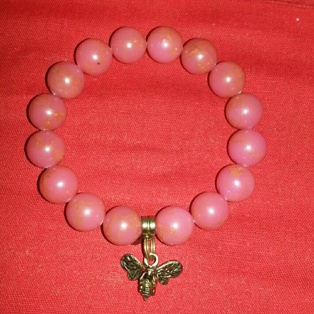 Beaded bracelet with charm by BLU